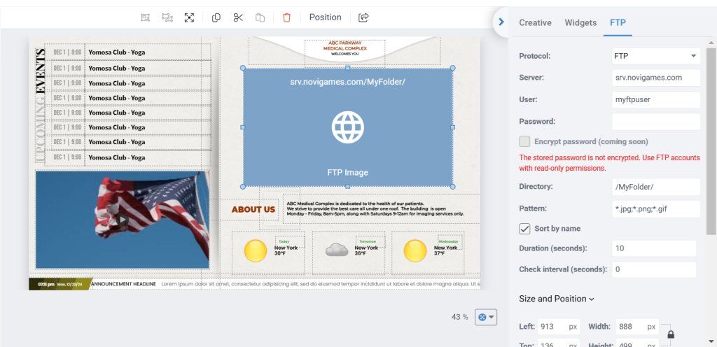 FTP-widget-populated