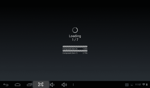 Android player loading page