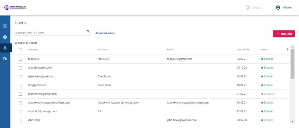 Users module
