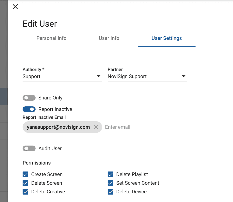 report inactive user