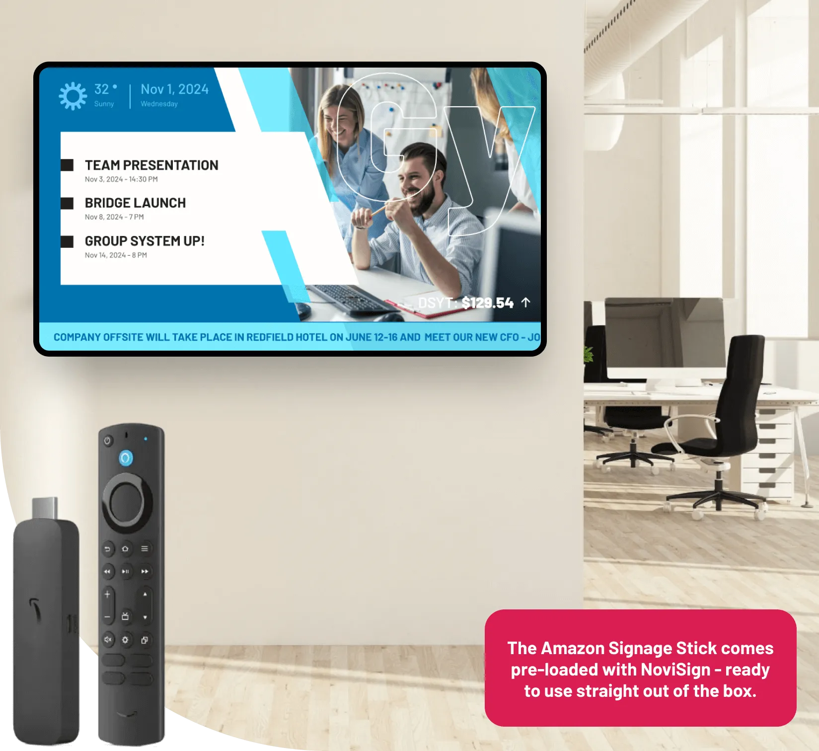 Amazon Signage Stick with screen