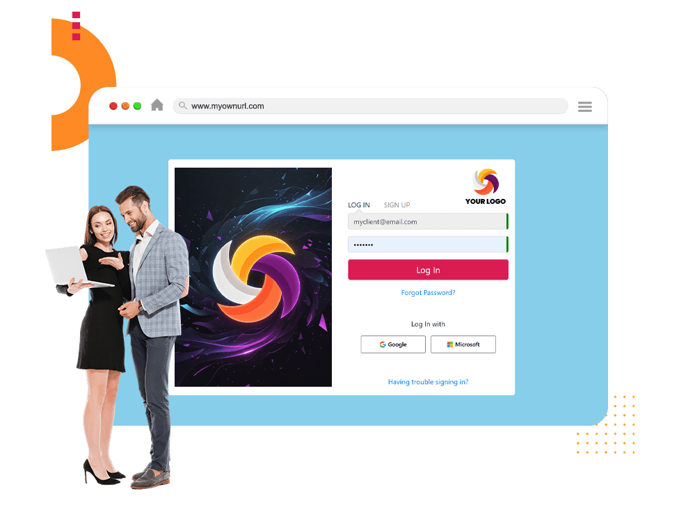 Put your branding on the whole experience