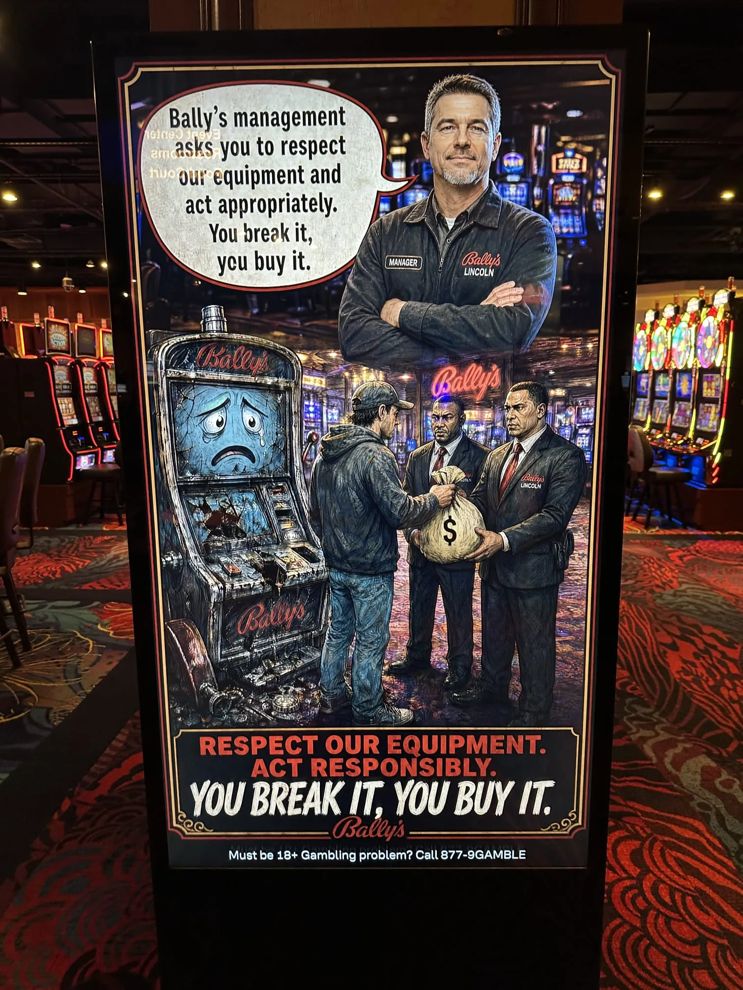 Bally's Lincoln Casino digital signage
