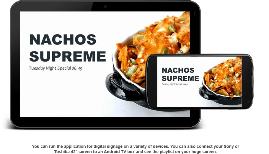 Android tablet digital signage