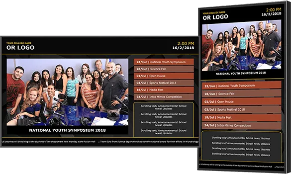 digital signage for elementary schools