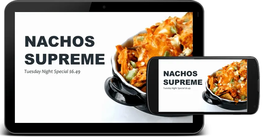 Android tablet digital signage