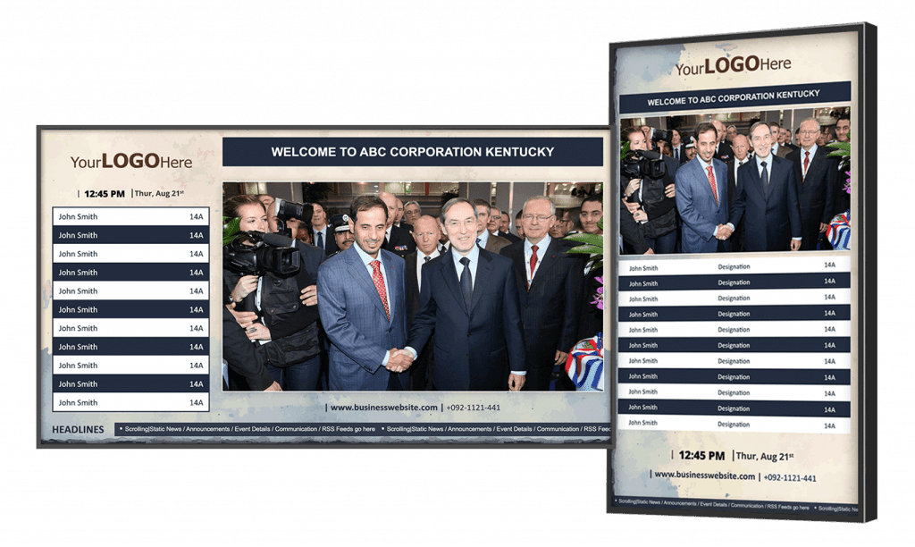 Digital signage for internal communications