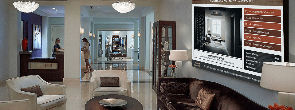 digital signage for resorts