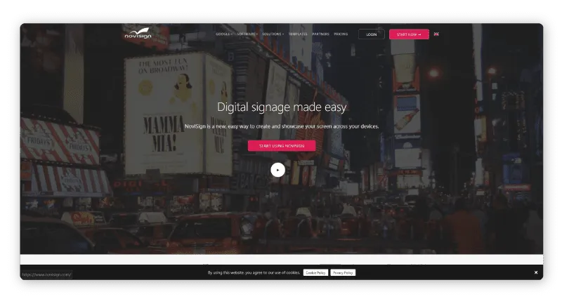 Digital signage software