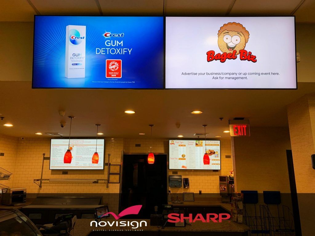 Bagel Restaurant Digital Menu Boards