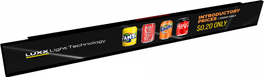 Shelf edge screen Shelf edge screen