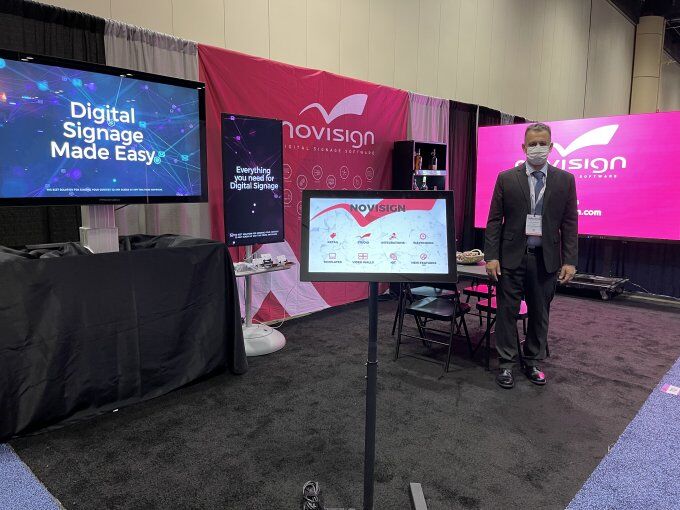 NoviSign booth InfoComm