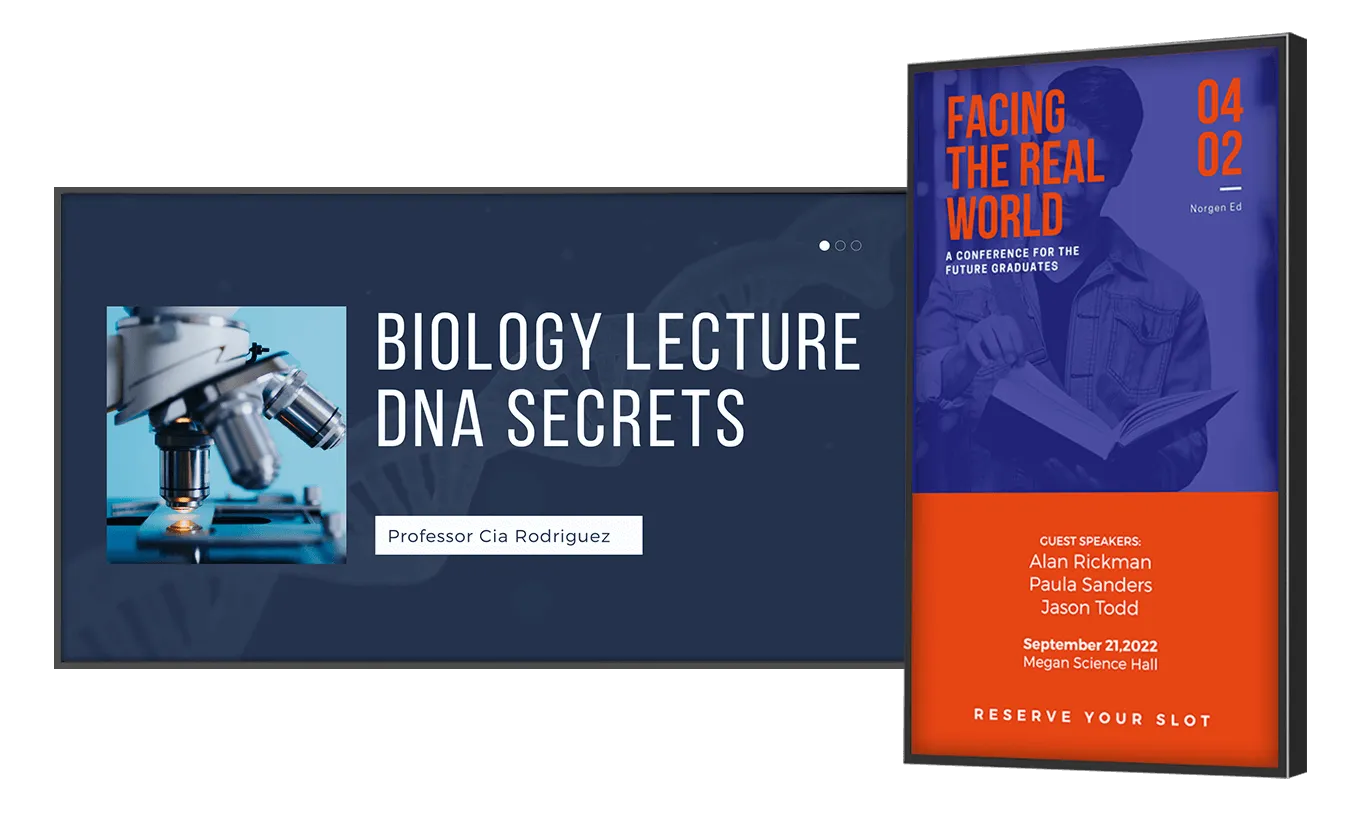 University digital signage