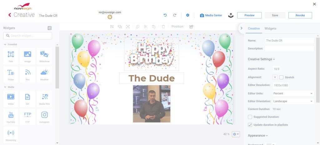 Audit creative submitted