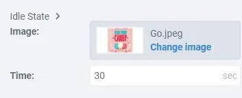 Smart switch widget idle state