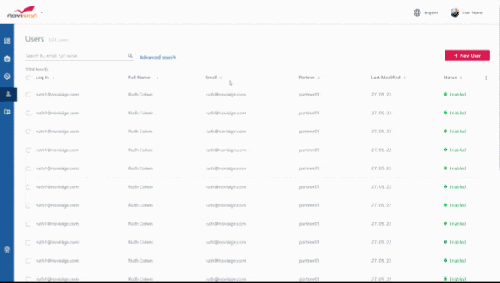 Admin 2.0 Users module animated