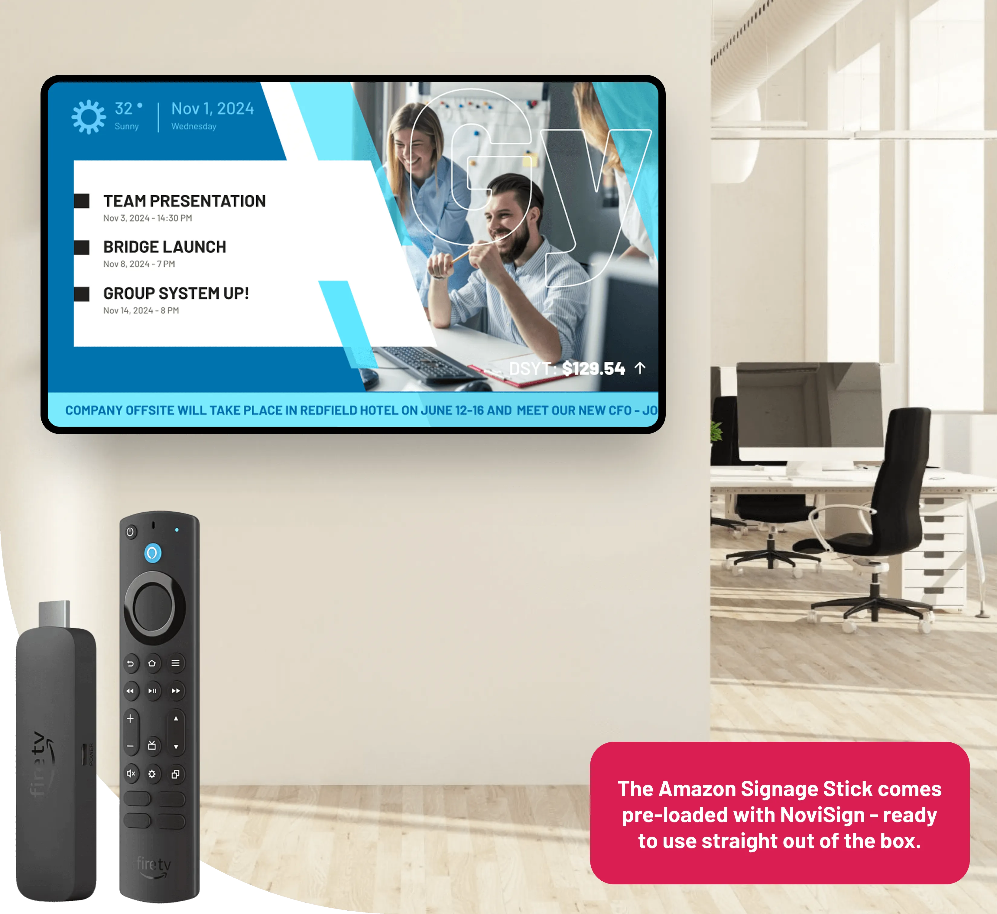 Amazon Signage Stick with screen