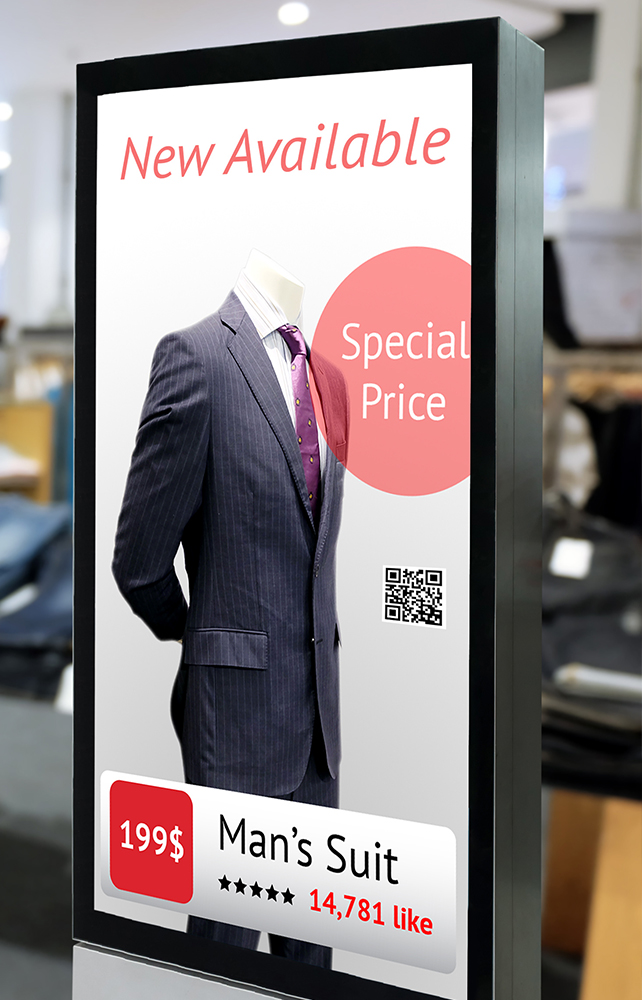 Digital signage for retail