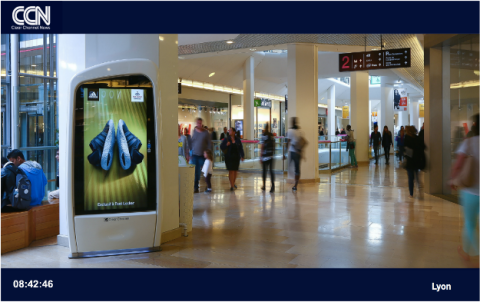 Digital signage at Clear Channel France