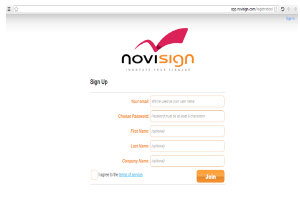 signup