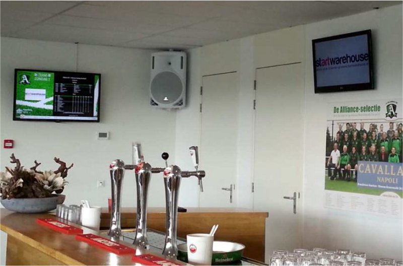 Digital signage of Alliance Soccer Club