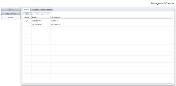 Flavor profiles console management of digital signage