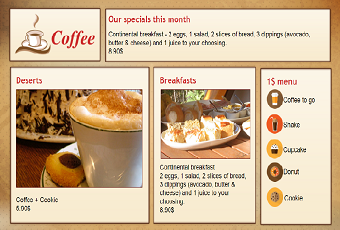 menu board templates for