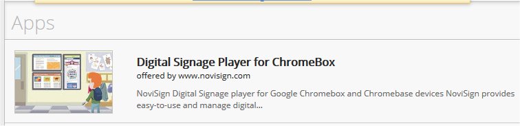 Chromebox digital signage app