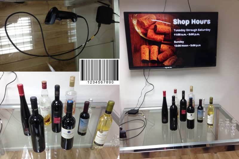 Barcode digital signage