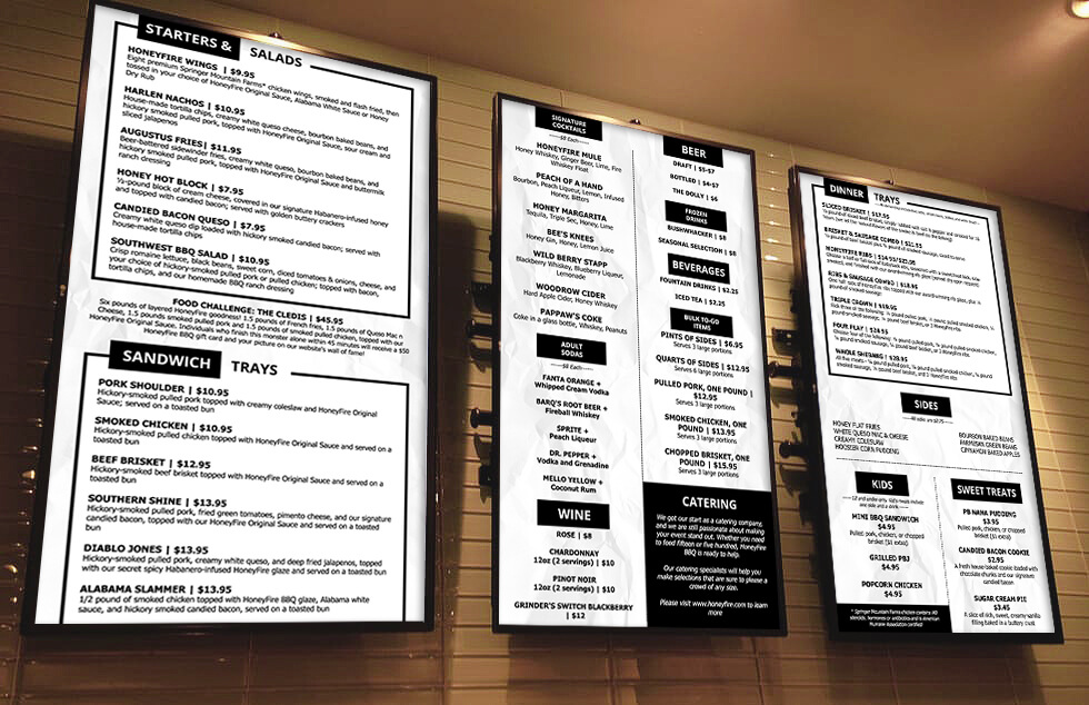 Digital Menu Board Software