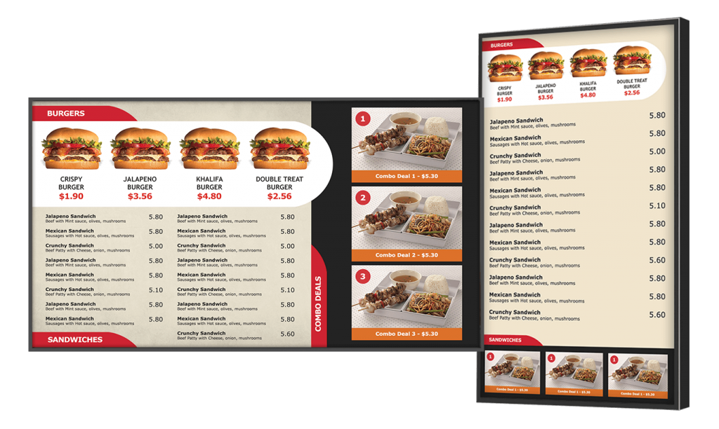 digital menu boards software for restaurants digital menu board flyer