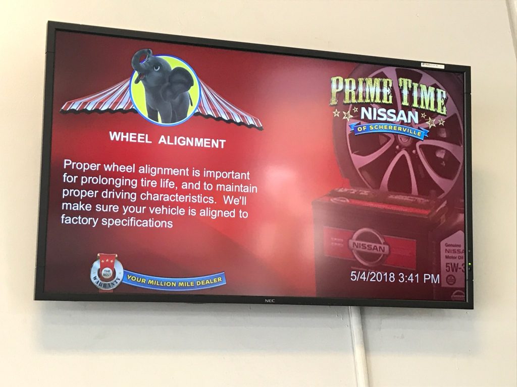 car dealership digital signage