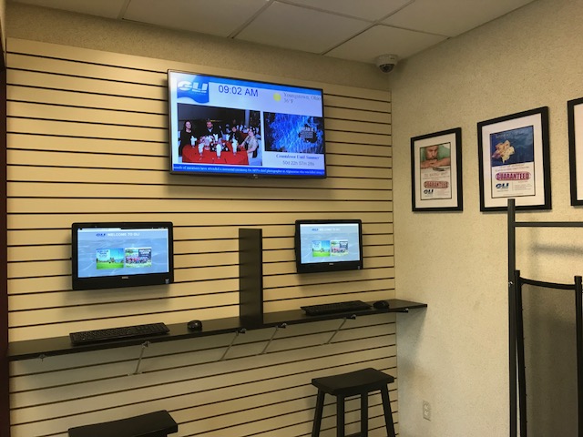 Employee communications digital signage