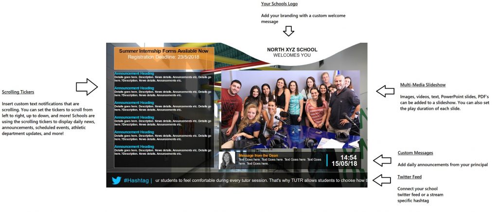 digital signage for high schools