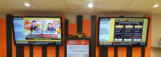 Amusement Park Digital Signage