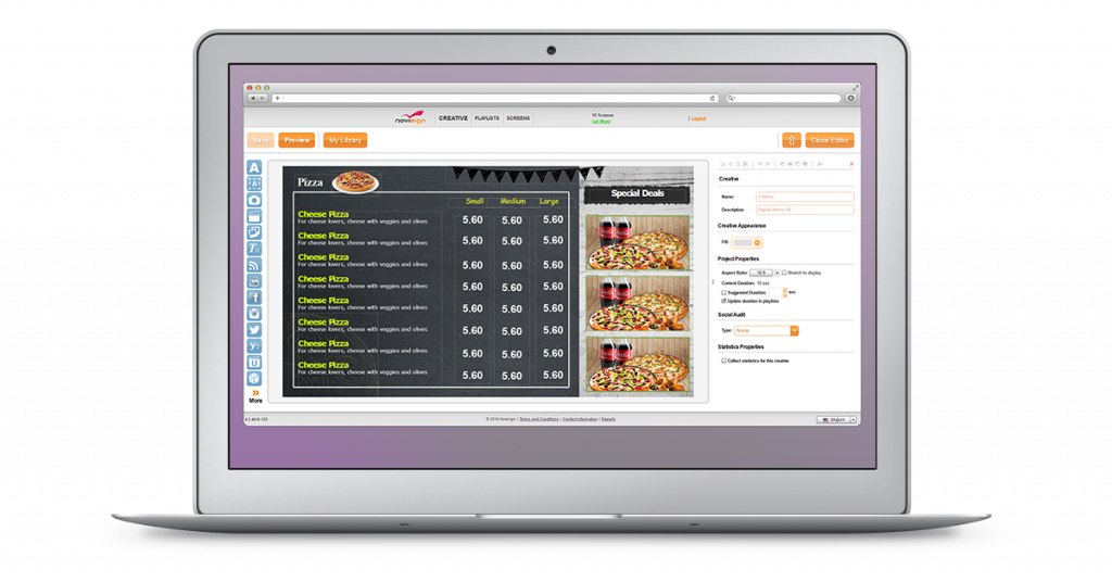 digital menu board software