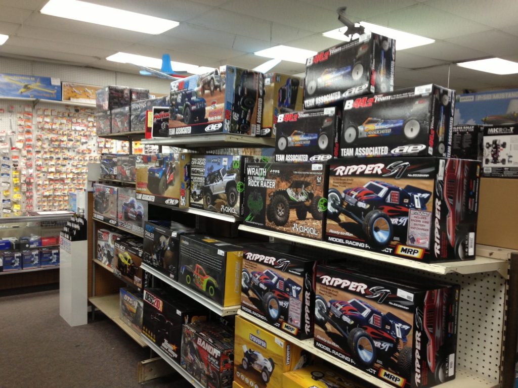 Digital signage for hobby shops