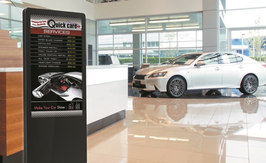 Digital kiosks for car dealerships