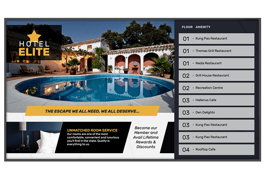 Digital Signage for Hotels