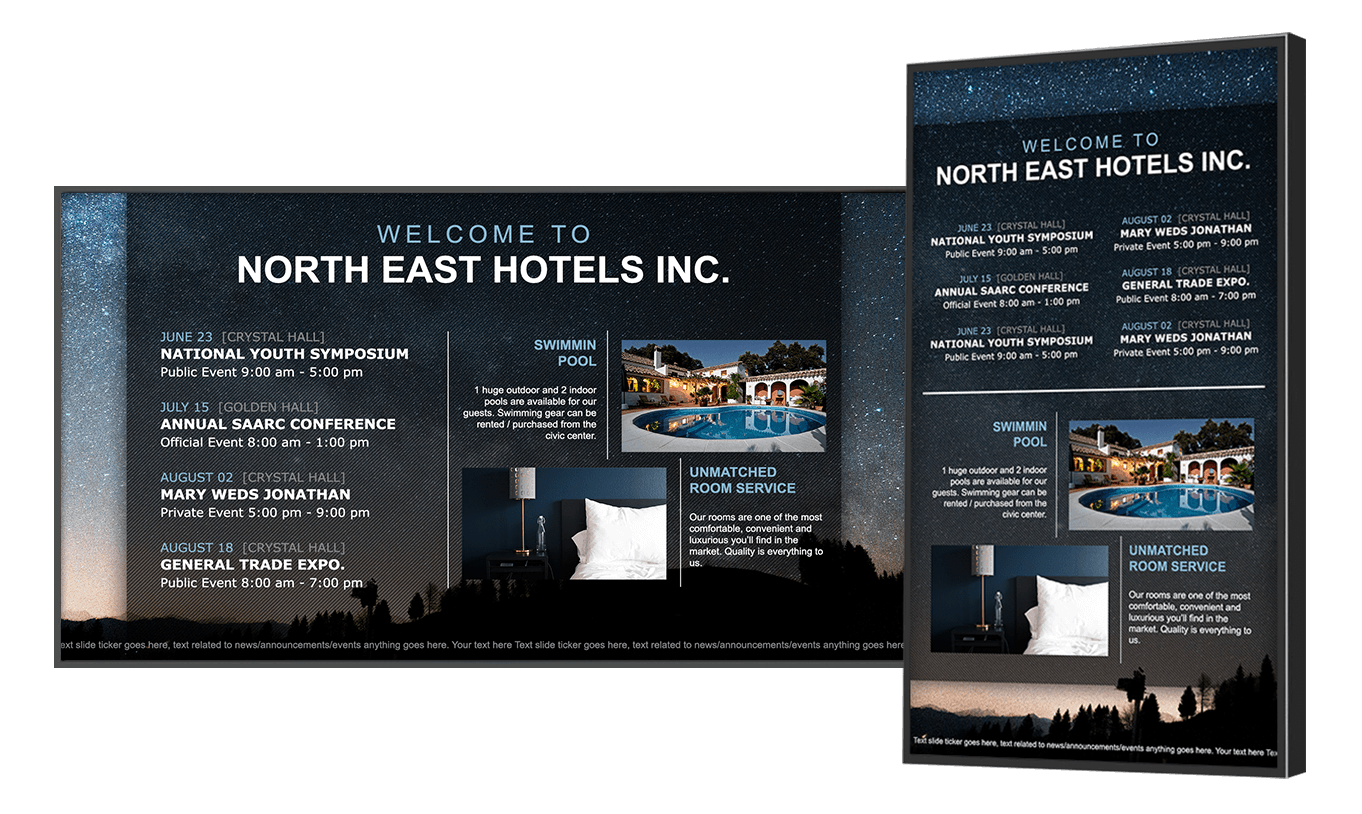 Hotel Digital Signage