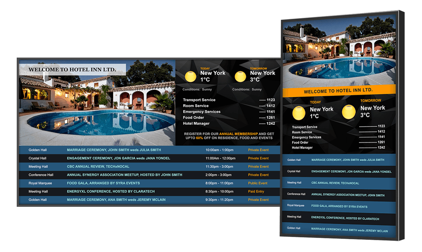 Hotel Digital Signage