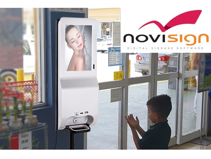 Hand sanitizer kiosks