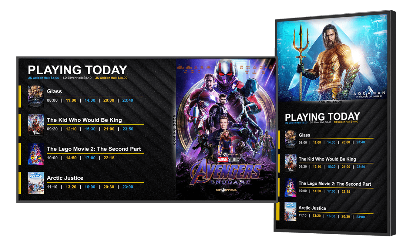 cinema digital signage