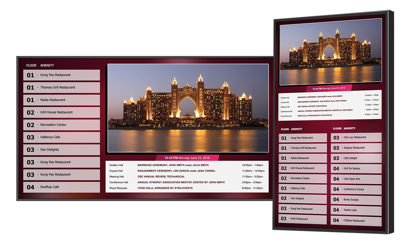 Hospitality Signage Templates