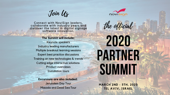 2020 NoviSign Partner Summit