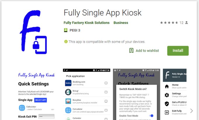 Fully Single App Kiosk
