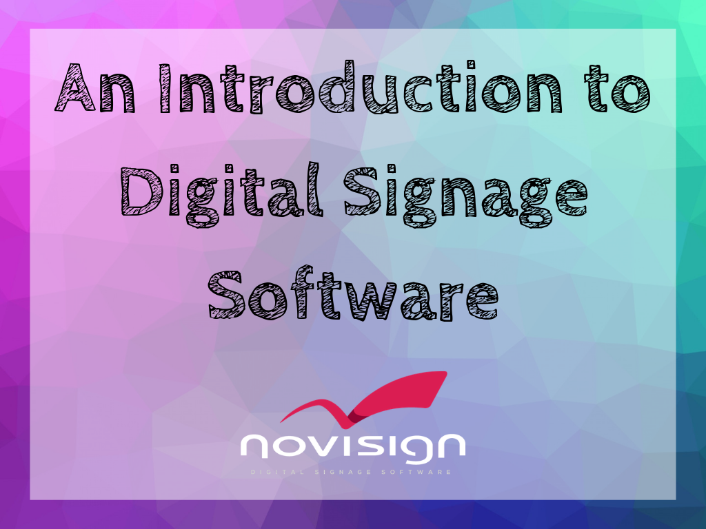 Digital signage software