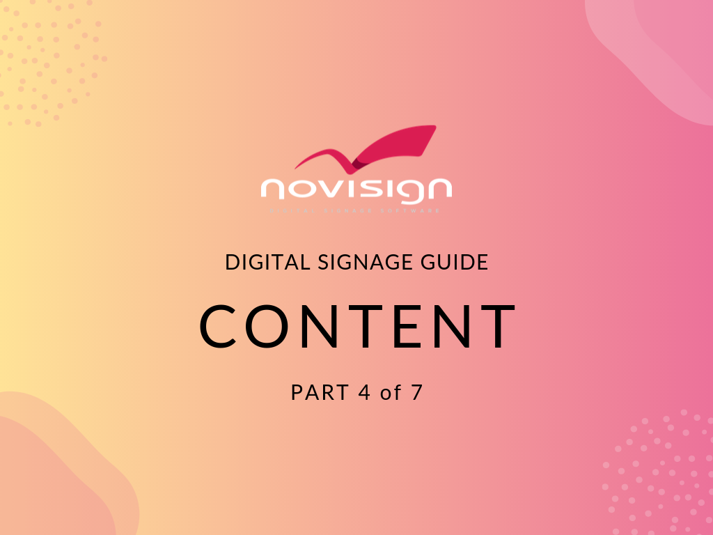 digital signage content creation