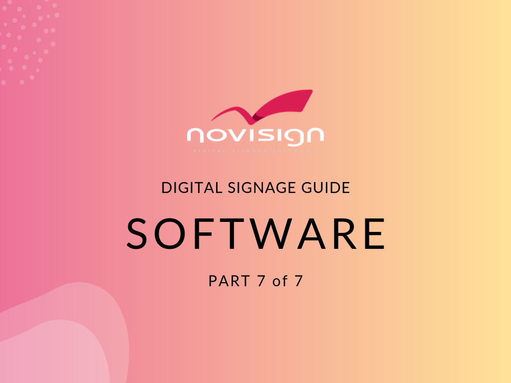 what is digital signage software