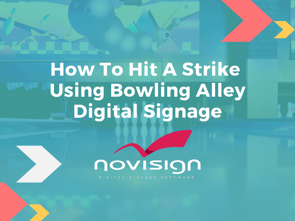 digital signage for bowling alleys